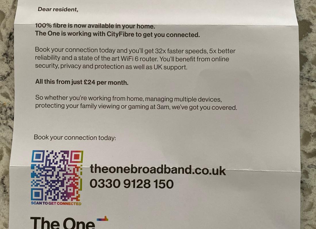 ‘TheOneBroadband’